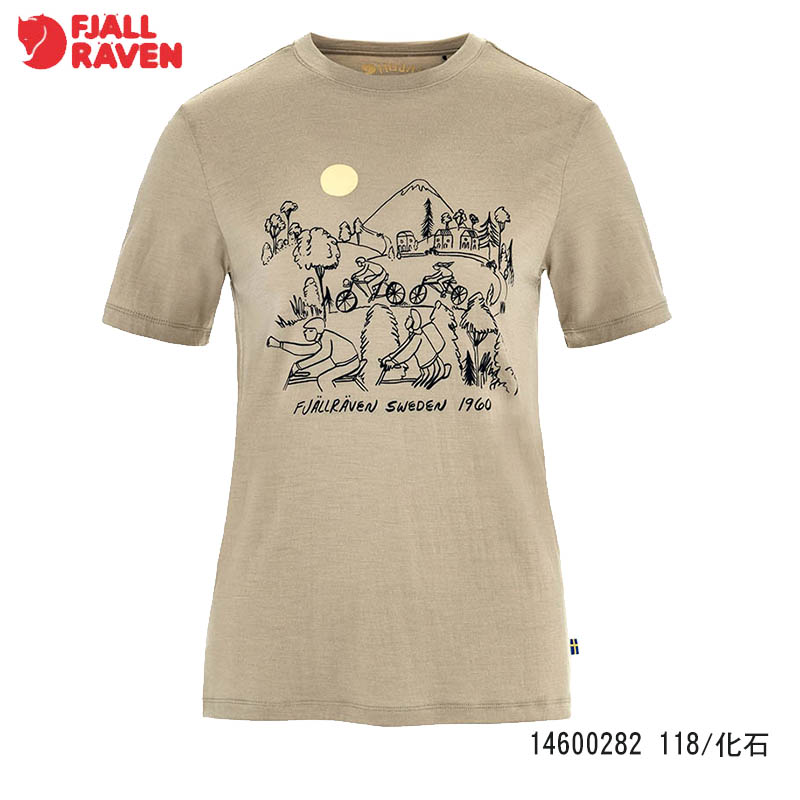 Fjallraven 北極狐 Hoja Lugnt Wool 女T恤 兩色 14600282 短袖上衣