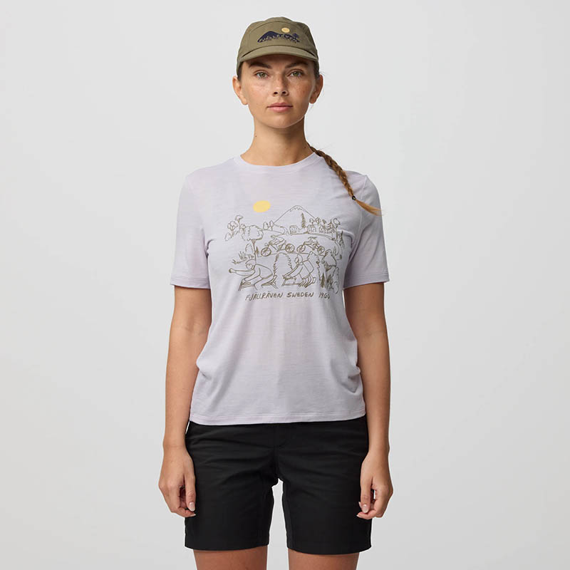 Fjallraven 北極狐 Hoja Lugnt Wool 女T恤 兩色 14600282 短袖上衣