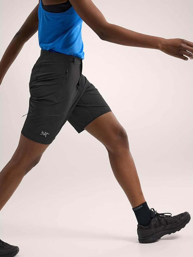 Arcteryx 始祖鳥 女 Gamma Short 9吋 軟殼短褲 黑 X000007683 日常短褲