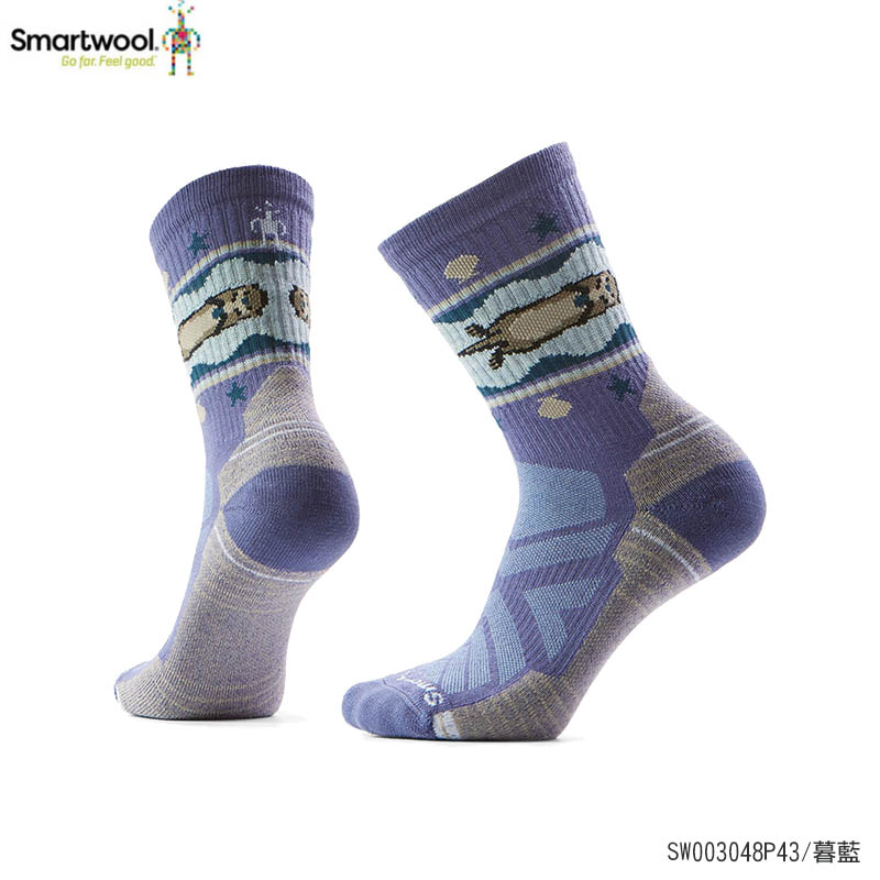 SmartWool 美國 女機能戶外全輕量減震 中長襪-水獺 塵灰 暮藍 SW003048 羊毛襪 登山襪