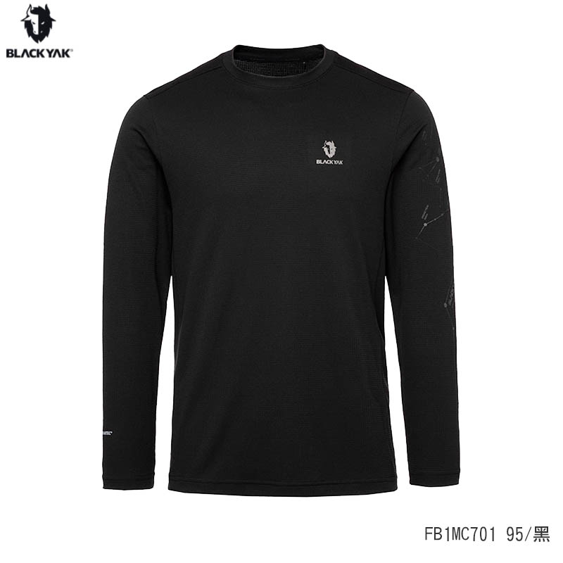BLACKYAK 韓國 男 POLARTEC DELTA 涼感長袖上衣 多色 輕量彈性 圖騰印花 FB1MC701