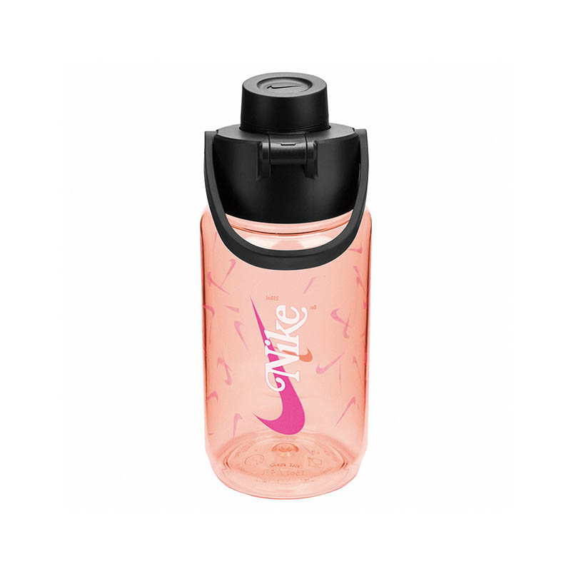 NIKE 耐吉 TR RECHARGE 大口徑水壺 16OZ 透明橘粉 N100433263216