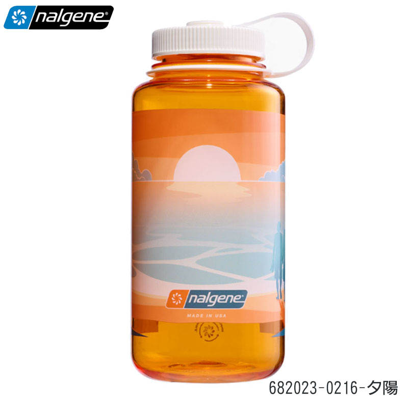 NALGENE 美國 限量 1000cc 寬嘴水壼 682023 河流 沙漠 日落 夕陽 隨身水壺