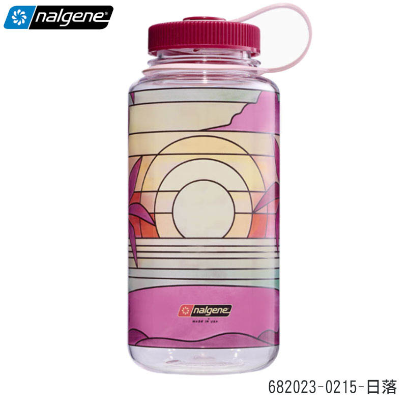 NALGENE 美國 限量 1000cc 寬嘴水壼 682023 河流 沙漠 日落 夕陽 隨身水壺