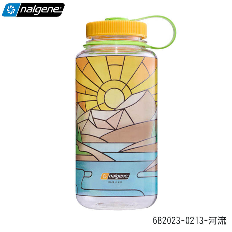 NALGENE 美國 限量 1000cc 寬嘴水壼 682023 河流 沙漠 日落 夕陽 隨身水壺