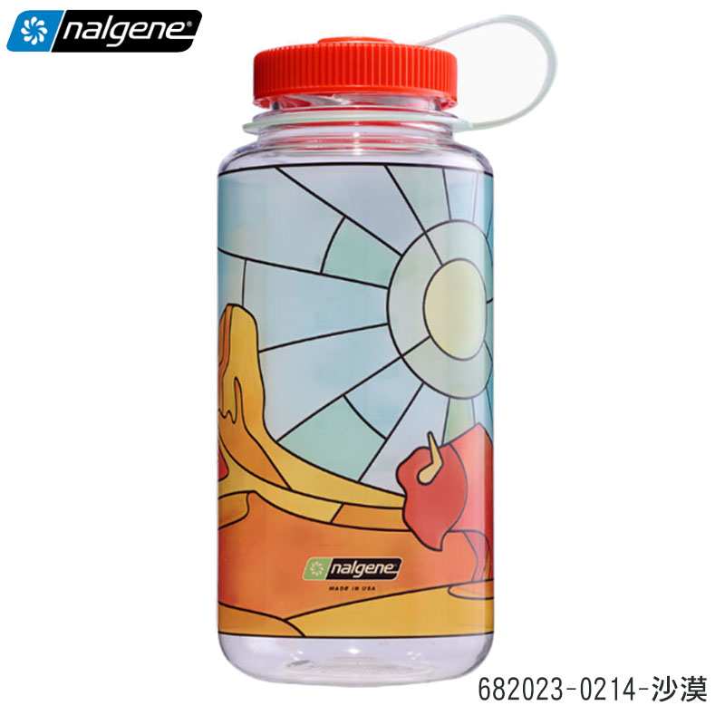 NALGENE 美國 限量 1000cc 寬嘴水壼 682023 河流 沙漠 日落 夕陽 隨身水壺