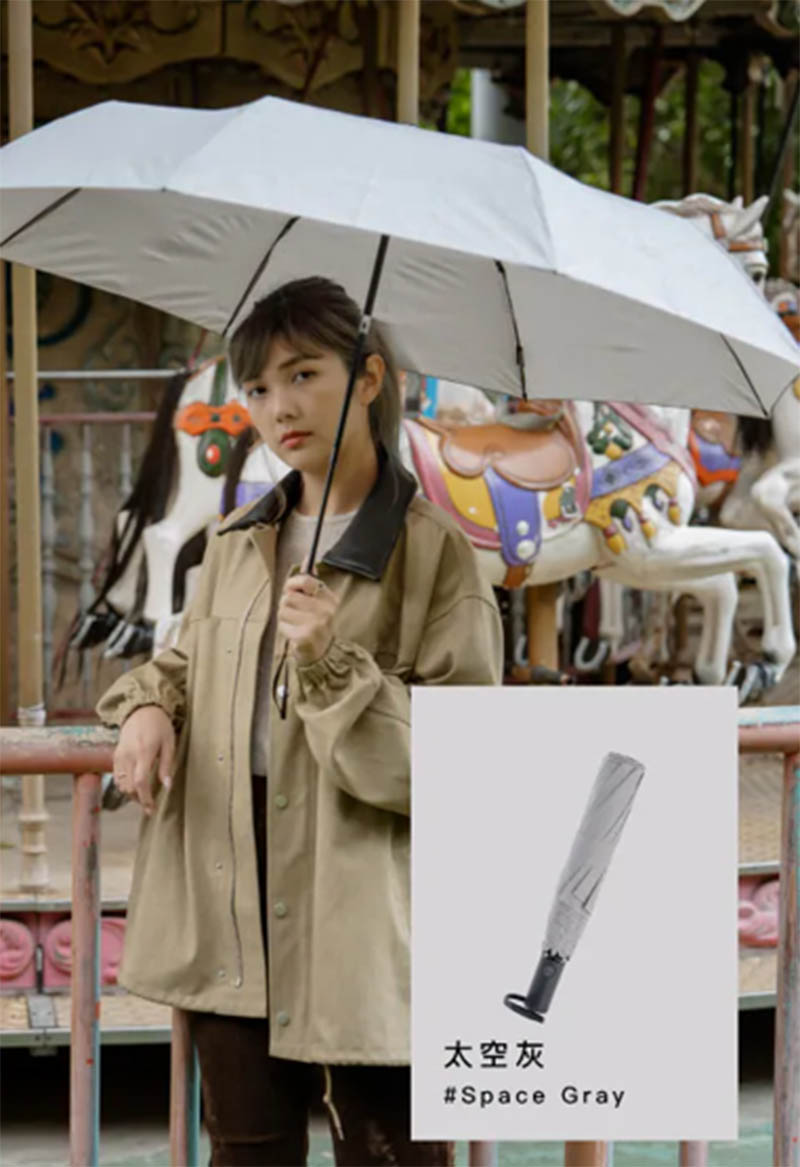 MECOVER AIR 極輕細安全自動傘 四色 輕量便攜 碳纖維傘骨 一鍵自動開收 摺疊傘 雨傘