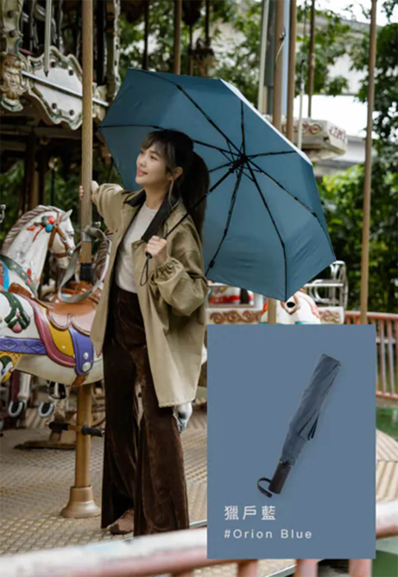 MECOVER AIR 極輕細安全自動傘 四色 輕量便攜 碳纖維傘骨 一鍵自動開收 摺疊傘 雨傘