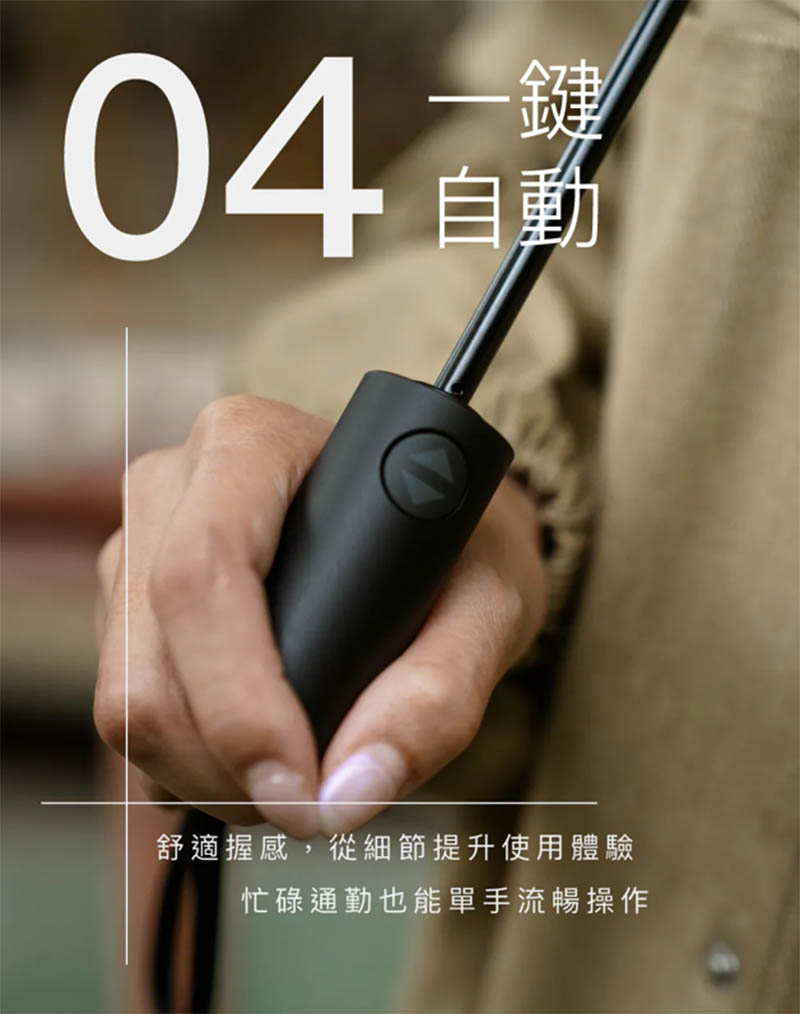 MECOVER AIR 極輕細安全自動傘 四色 輕量便攜 碳纖維傘骨 一鍵自動開收 摺疊傘 雨傘