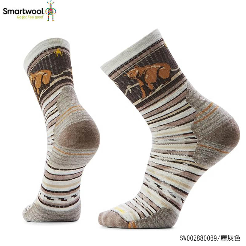 SmartWool 美國 機能戶外局部輕量減震中筒襪-熊 塵灰 暮光藍 登山襪 羊毛襪 SW002880