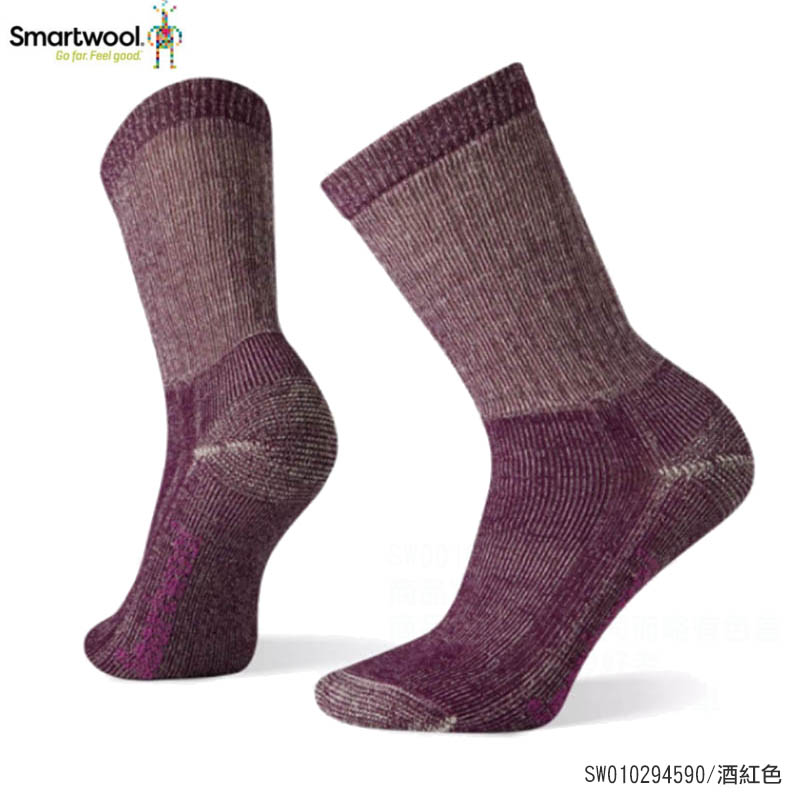 SmartWool 美國 女中級減震徒步中長襪 塵灰色 酒紅色 SW010294 羊毛襪 運動襪 戶外機能襪