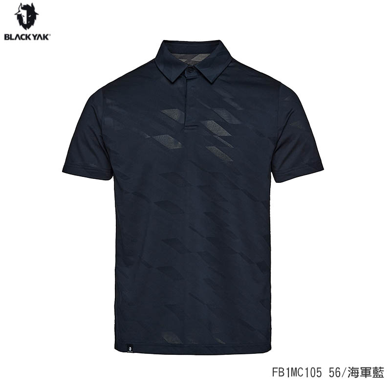 BLACKYAK 男 JACQUARD 短袖POLO衫 彈性 透氣 提花組織 FB1MC105 1BYKTMV005