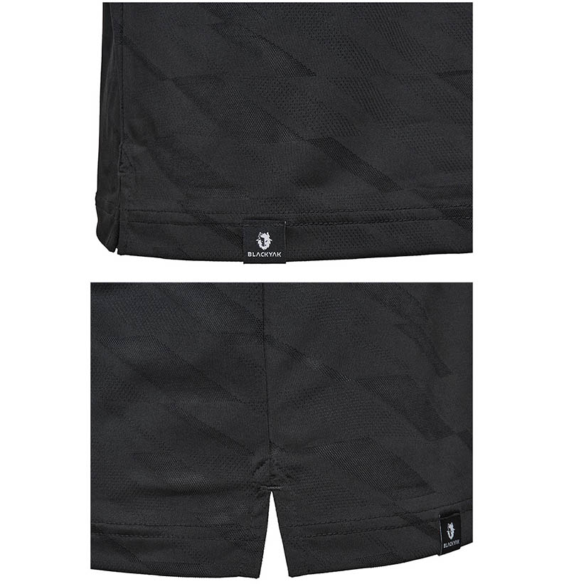 BLACKYAK 男 JACQUARD 短袖POLO衫 彈性 透氣 提花組織 FB1MC105 1BYKTMV005