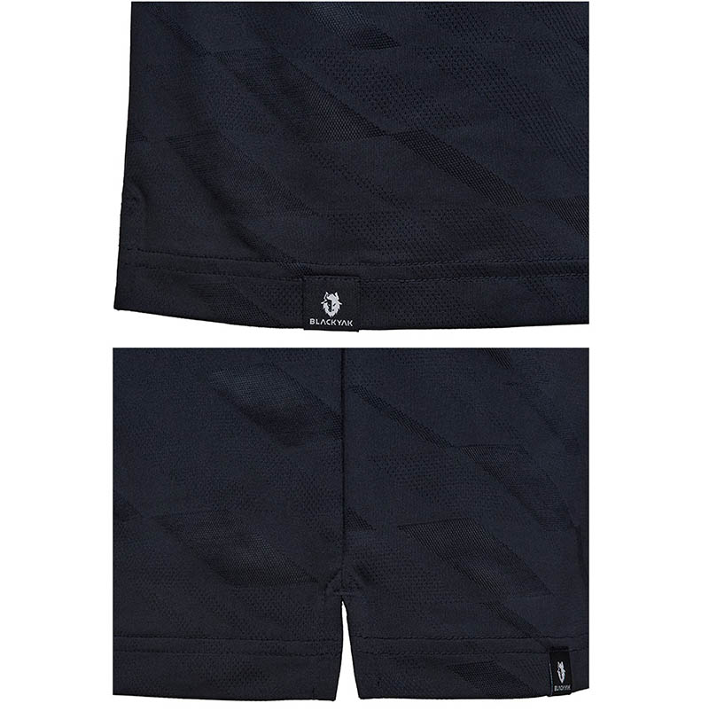 BLACKYAK 男 JACQUARD 短袖POLO衫 彈性 透氣 提花組織 FB1MC105 1BYKTMV005