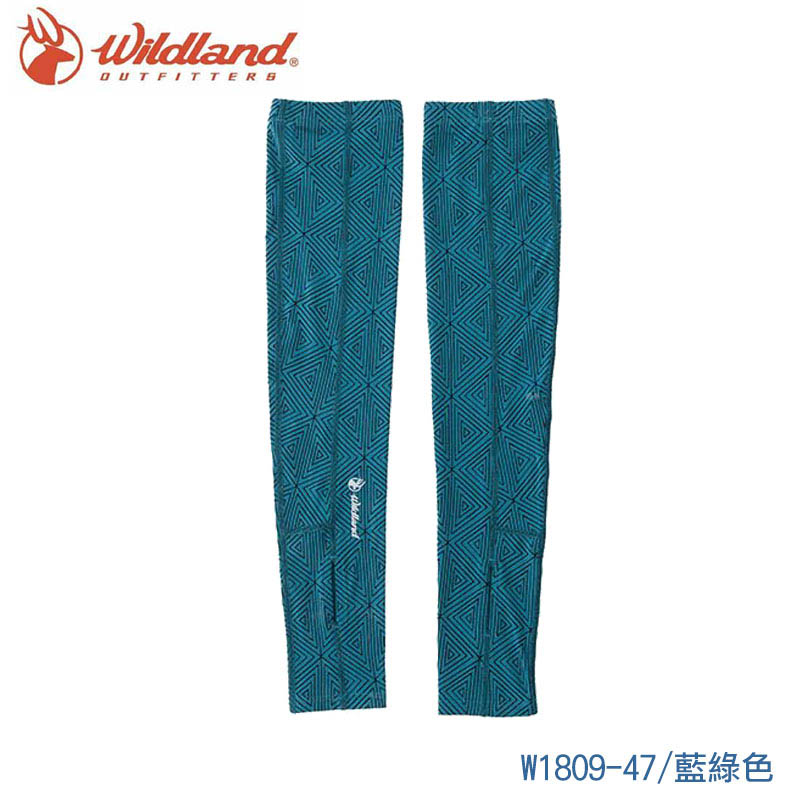 Wildland 荒野中性印花開洞抗UV透氣袖套 W1809 防曬袖套 抗UV袖套 多色 騎車 戶外