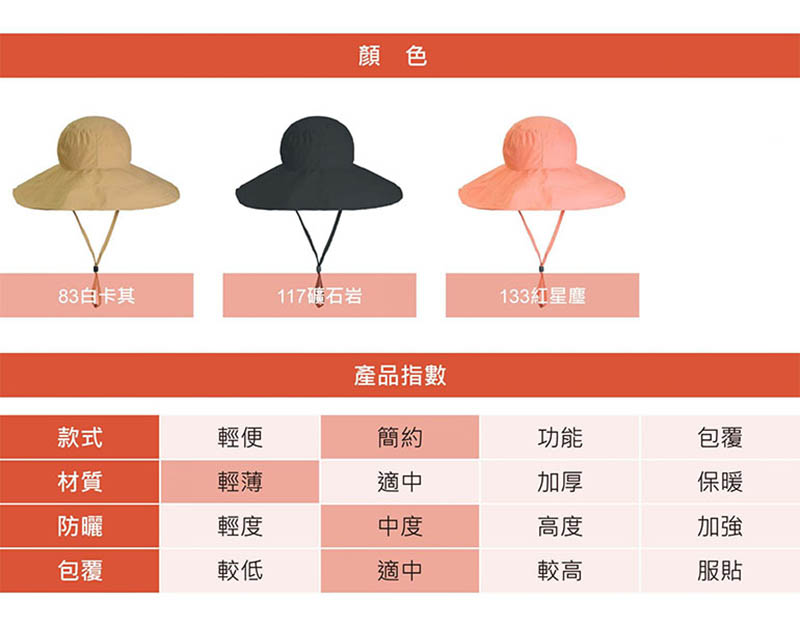 Wildland 荒野中性抗UV可摺遮陽大圓盤帽 W1073 抗UV SPF50+防曬帽 漁夫帽 遮陽帽 戶外 徒步
