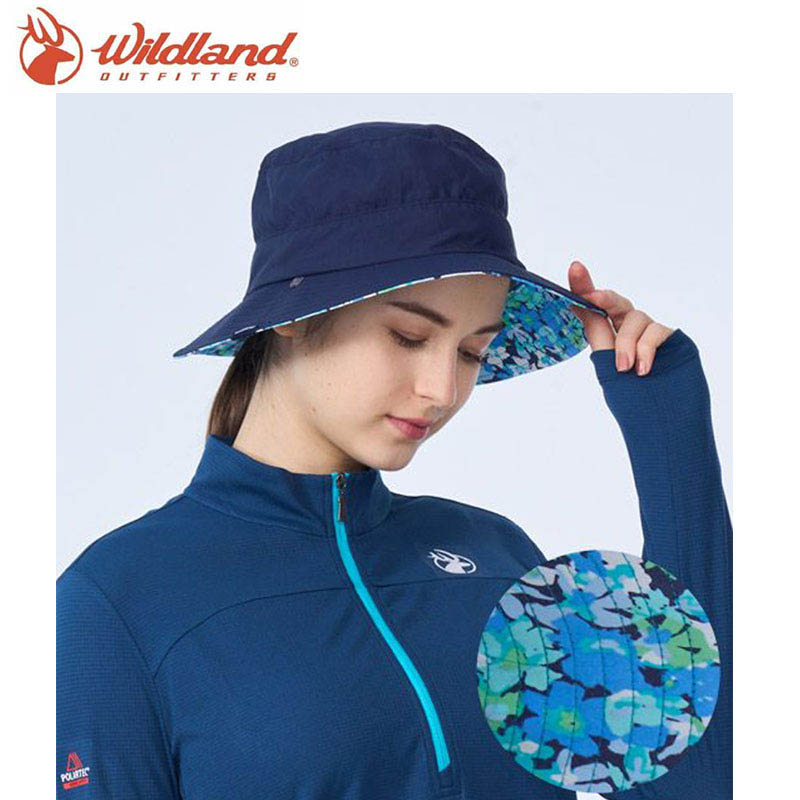 Wildland 荒野 中性抗UV印花雙面漁夫帽 W1076 多色 防曬帽 雙色 戶外 透氣 抗UV帽 圓盤帽