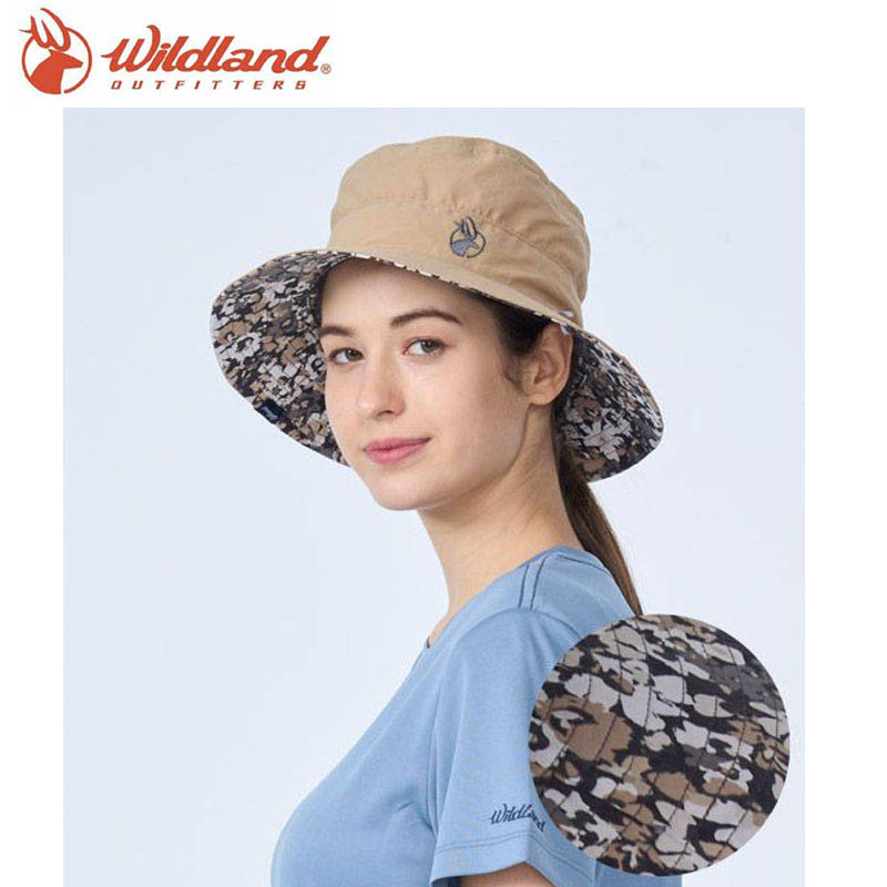 Wildland 荒野 中性抗UV印花雙面漁夫帽 W1076 多色 防曬帽 雙色 戶外 透氣 抗UV帽 圓盤帽