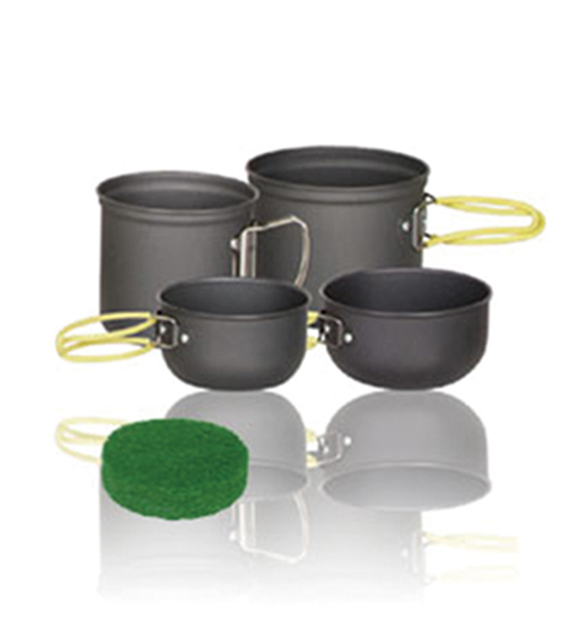 CAMPING ACE 野樂 雙人硬質氧化套鍋 鋁合金鍋具 野炊 露營用品 二鍋二碗 登山餐具 ARC-510