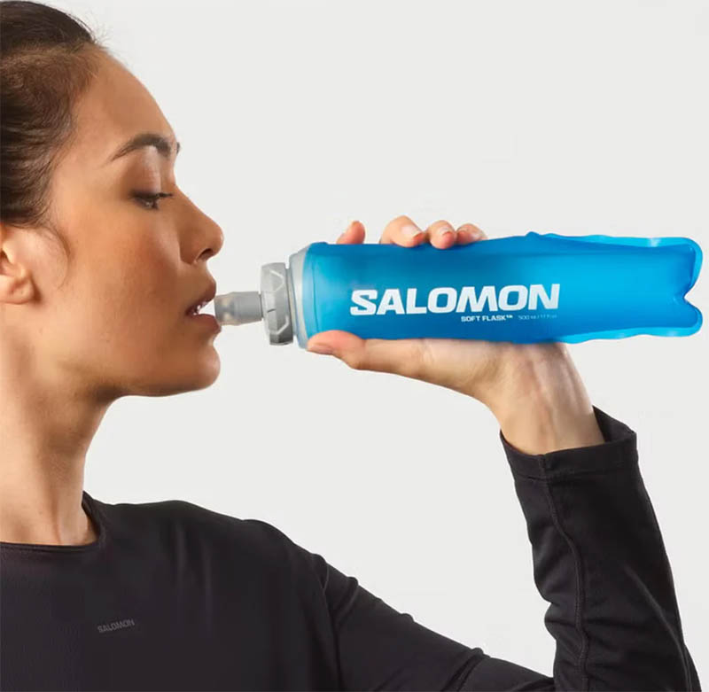 SALOMON SOFT FLASK 500ml/17oz 軟水壺 藍 LC2337700 跑步水壺 水袋