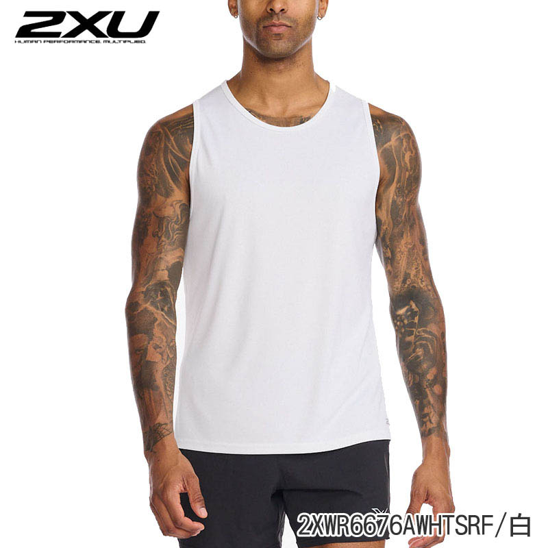 2XU 澳洲 男 Aero 運動坦克背心 黑 白 運動 健身 戶外 路跑 訓練 2XMR6676