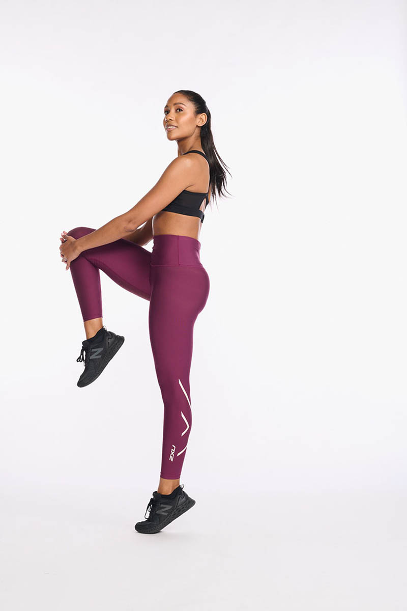 2XU 澳洲 女 中階跑步高腰壓縮長褲 2XWA6682BMULPWF 酒紅 運動 戶外 路跑 訓練 瑜珈