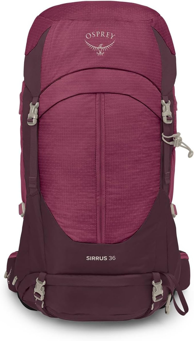 OSPREY 美國 Sirrus 36 女款登山背包 石蓮綠 紫/赤褐 36L 健行背包 女款透氣網架背包 旅行背包