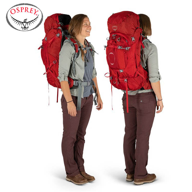 OSPREY 美國 Ariel Plus 60 女款 登山背包 M/L 玉髓紅 60L 登山大背包 百岳背包 戶外背包