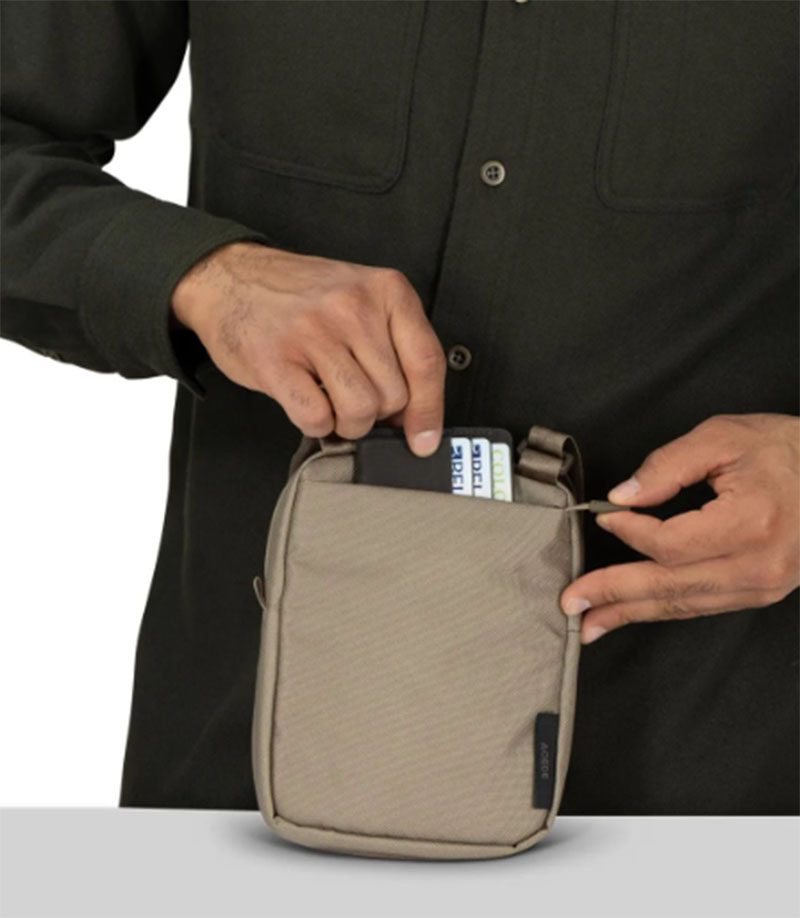 OSPREY 美國 Aoede Small Crossbody 日常側背包 混凝土棕 黑 肩背包 斜背包 隨身收納包