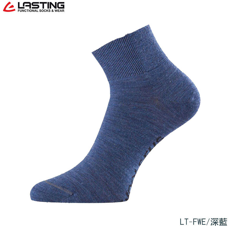 LASTING 捷克 羊毛透氣短襪 深藍 黑 羊毛襪 登山襪 吸濕排汗 LT-FWE 歐都納總代理