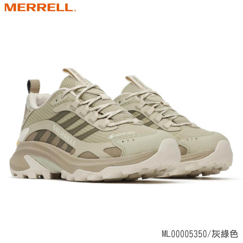 MERRELL 美國 MOAB SPEED 2 GTX 女款防水登山健行鞋 灰綠色 ML00005350 防水登山鞋