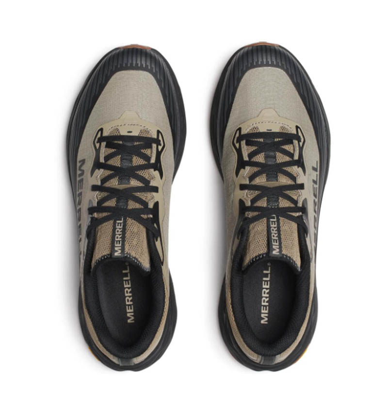 MERRELL 美國 AGILITY PEAK 6 GTX 男防水輕量戶外越野訓練鞋 卡其色 ML00005563