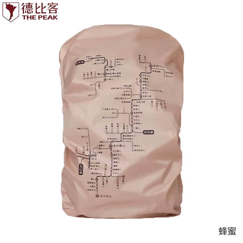 THE PEAK 德比客 台灣百岳地圖背包套 捷運圖 多色 M L 登山背包防雨罩 另有中文版 英文版可選