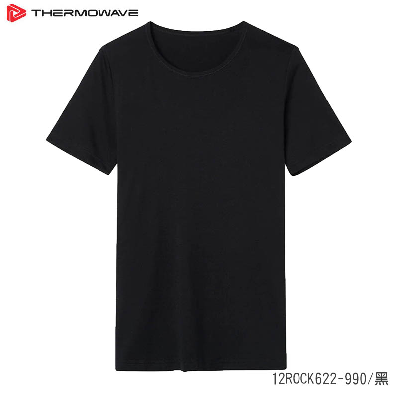 Thermowave 女款 Merino Life T-Shirt 美麗諾羊毛圓領短袖上衣 黑 12ROCK622