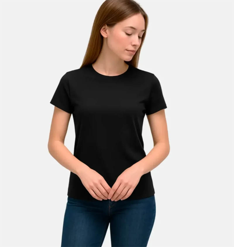 Thermowave 女款 Merino Life T-Shirt 美麗諾羊毛圓領短袖上衣 黑 12ROCK622