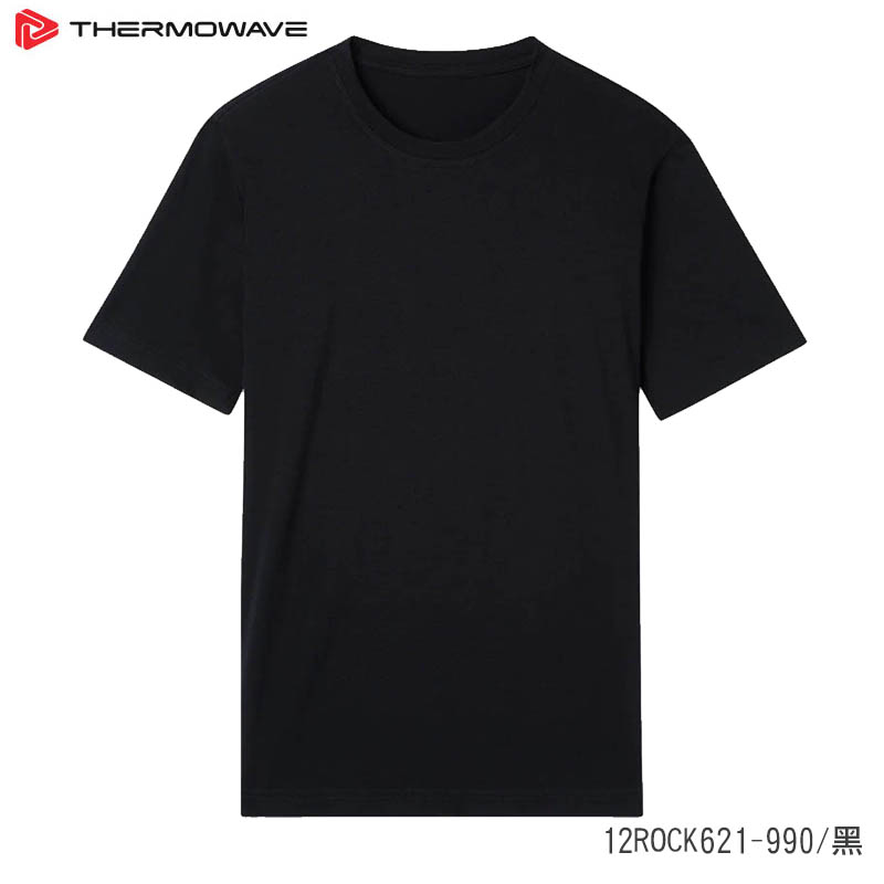 Thermowave 男款 Merino Life T-Shirt 美麗諾羊毛圓領短袖上衣 黑 12ROCK621