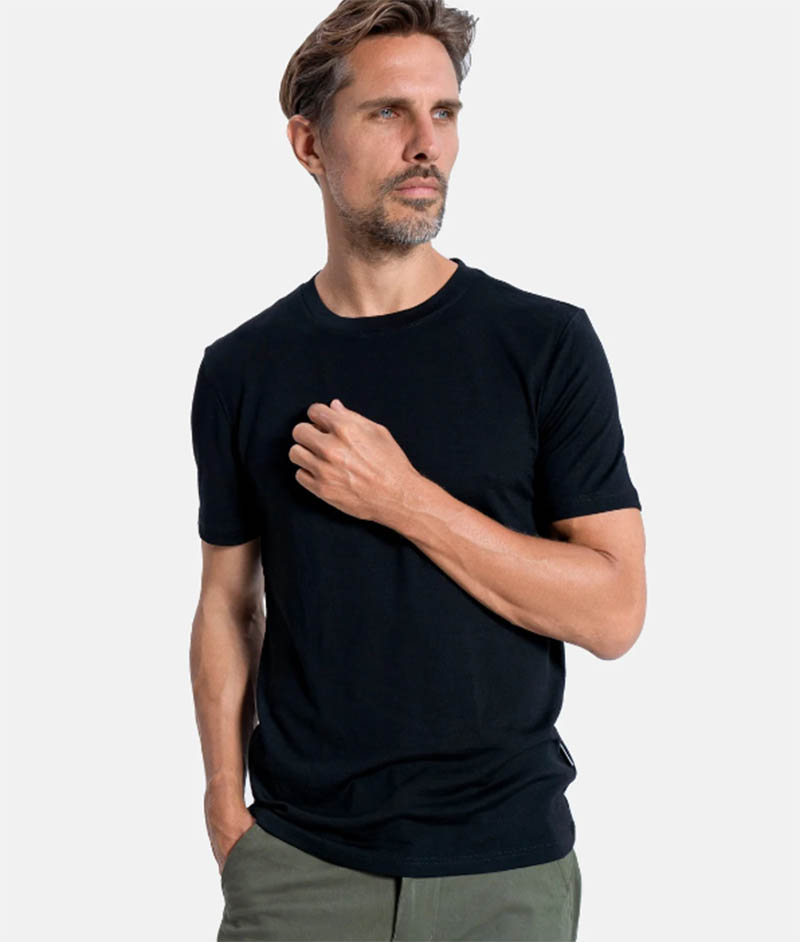 Thermowave 男款 Merino Life T-Shirt 美麗諾羊毛圓領短袖上衣 黑 12ROCK621