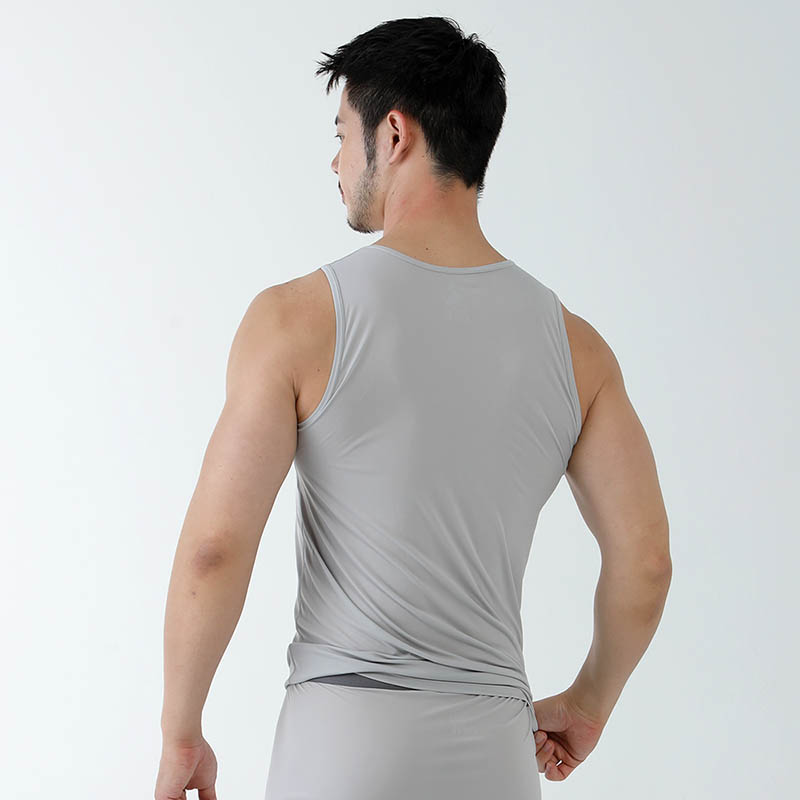 ATUNAS 歐都納 男款零著感抑菌涼感背心 白 灰 透氣排汗/超輕/涼感/抑臭/輕薄貼身 A1UCGZ02M