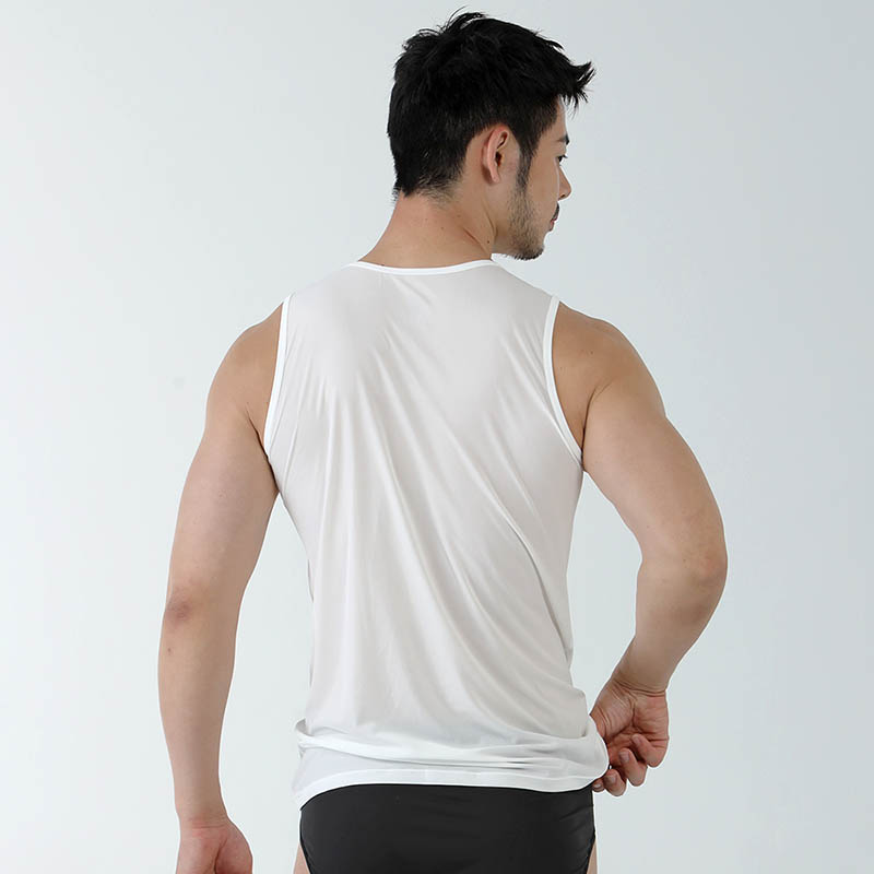 ATUNAS 歐都納 男款零著感抑菌涼感背心 白 灰 透氣排汗/超輕/涼感/抑臭/輕薄貼身 A1UCGZ02M