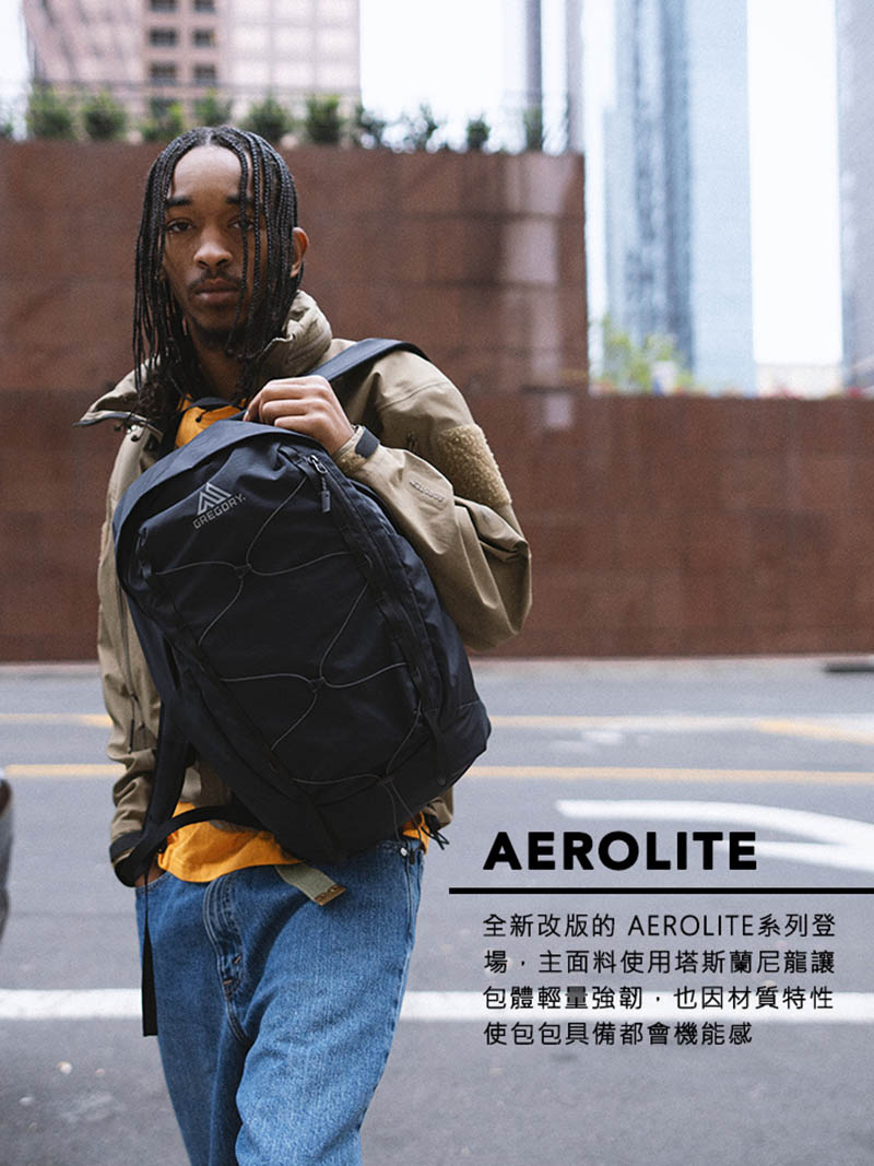 GREGORY 美國 25L AL 輕量後背包 黑 GG158801-1041 日常後背包 通勤背包