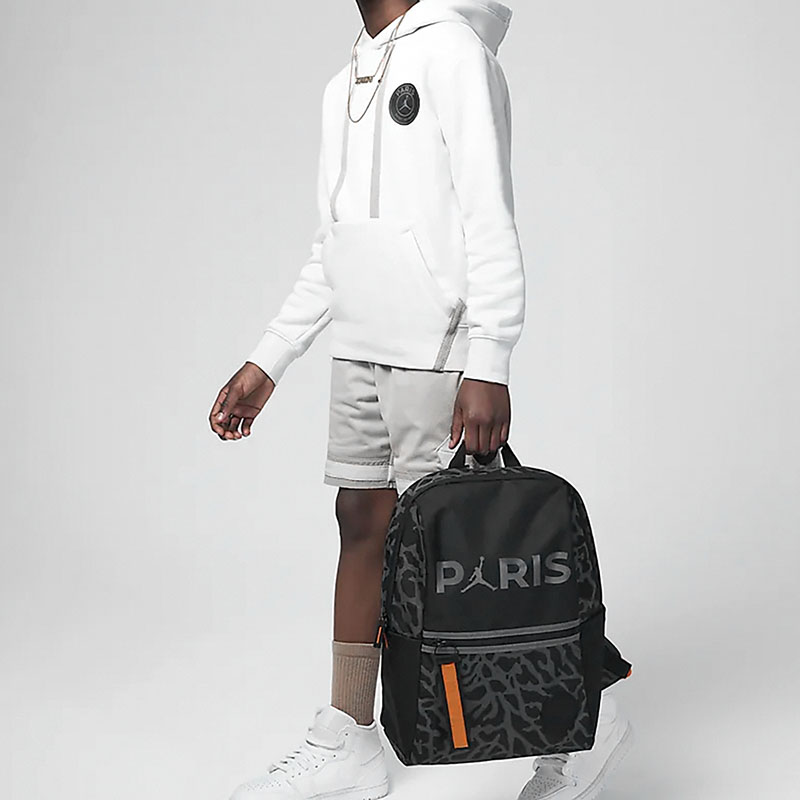 NIKE 耐吉 JORDAN PSG ESSENTIAL後背包 黑灰 中性款 NIKE背包 喬丹雙肩包 日常背包 筆電包 JD2333026AD-001