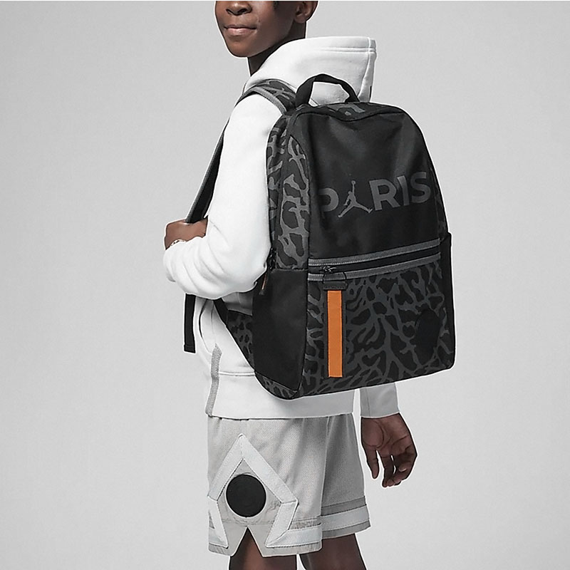 NIKE 耐吉 JORDAN PSG ESSENTIAL後背包 黑灰 中性款 NIKE背包 喬丹雙肩包 日常背包 筆電包 JD2333026AD-001