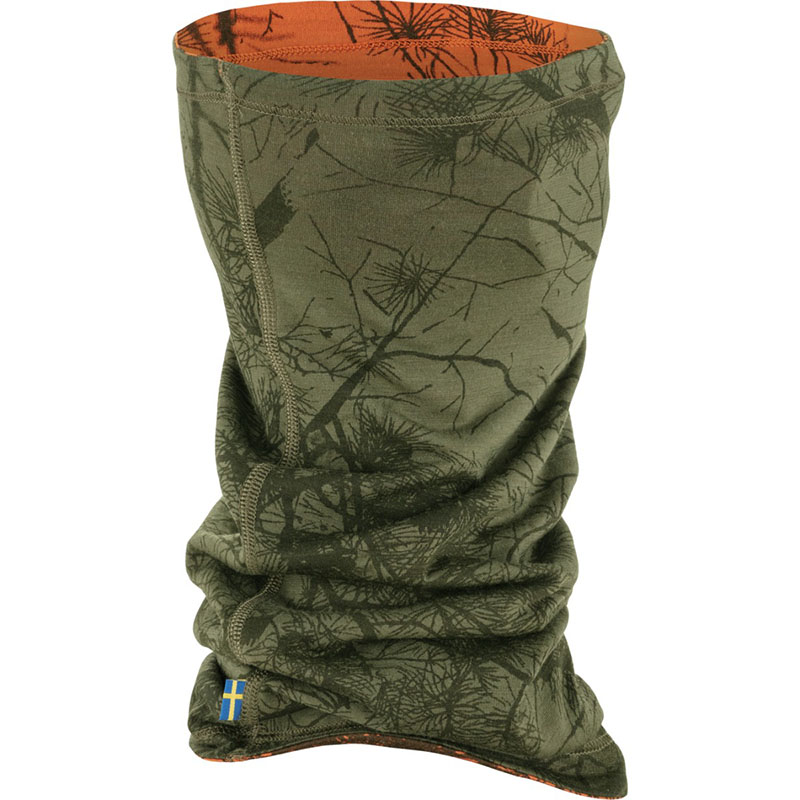 Fjallraven 北極狐 Lappland 脖圍 綠迷彩/橘迷彩 雙面脖圍 保暖圍巾 羊毛脖圍 87130
