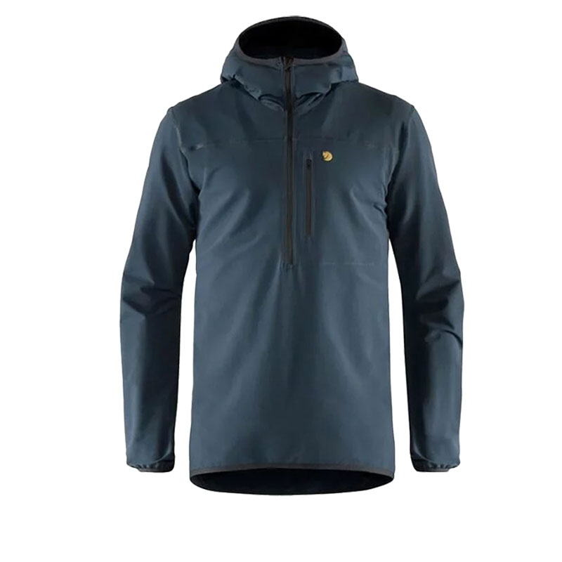 Fjallraven 北極狐 Bergtagen Stretch Half Zip 半開襟夾克 男 高山藍 登山風衣外套 87400